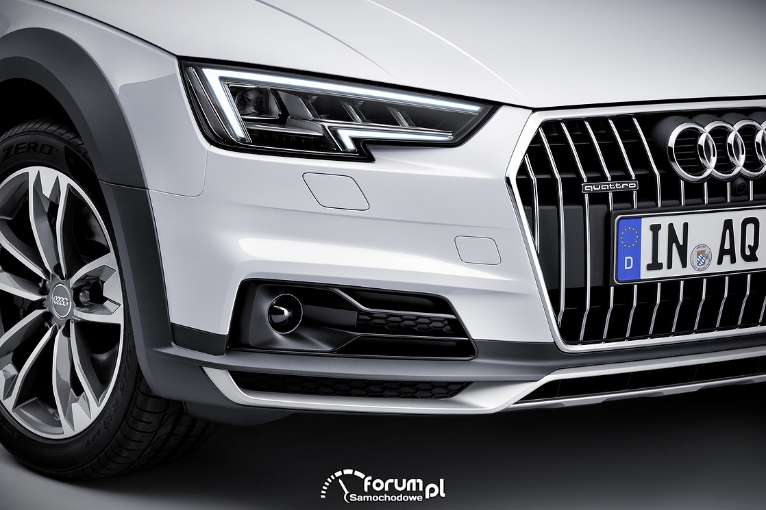 Audi A4 allroad quattro, przednie światła LED