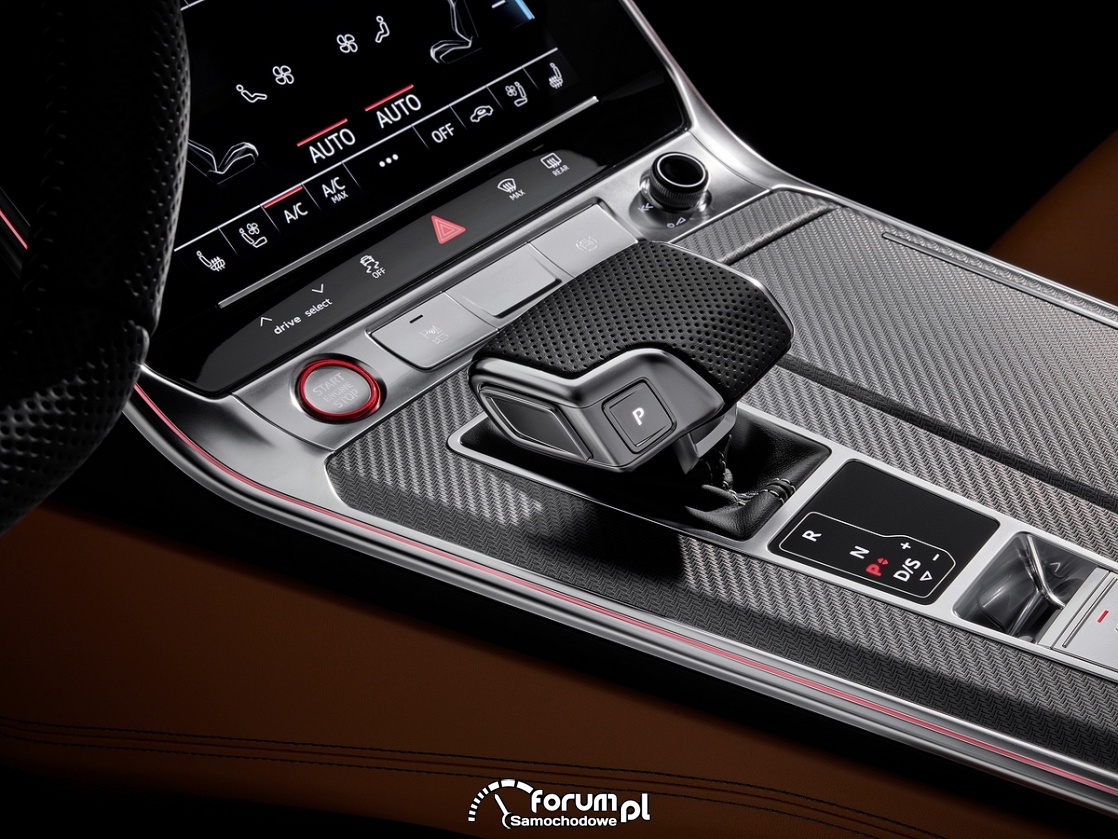 Audi RS 6 Avant, środkowa konsola