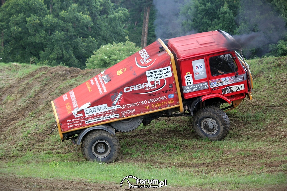 Na zboczu góry, terenowa ciężarówka, Scania