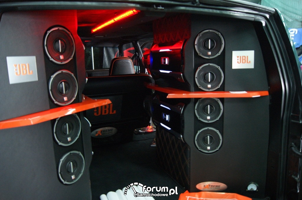 Zabudowa wnętrza typu VAN, Car audio, JBL, 5