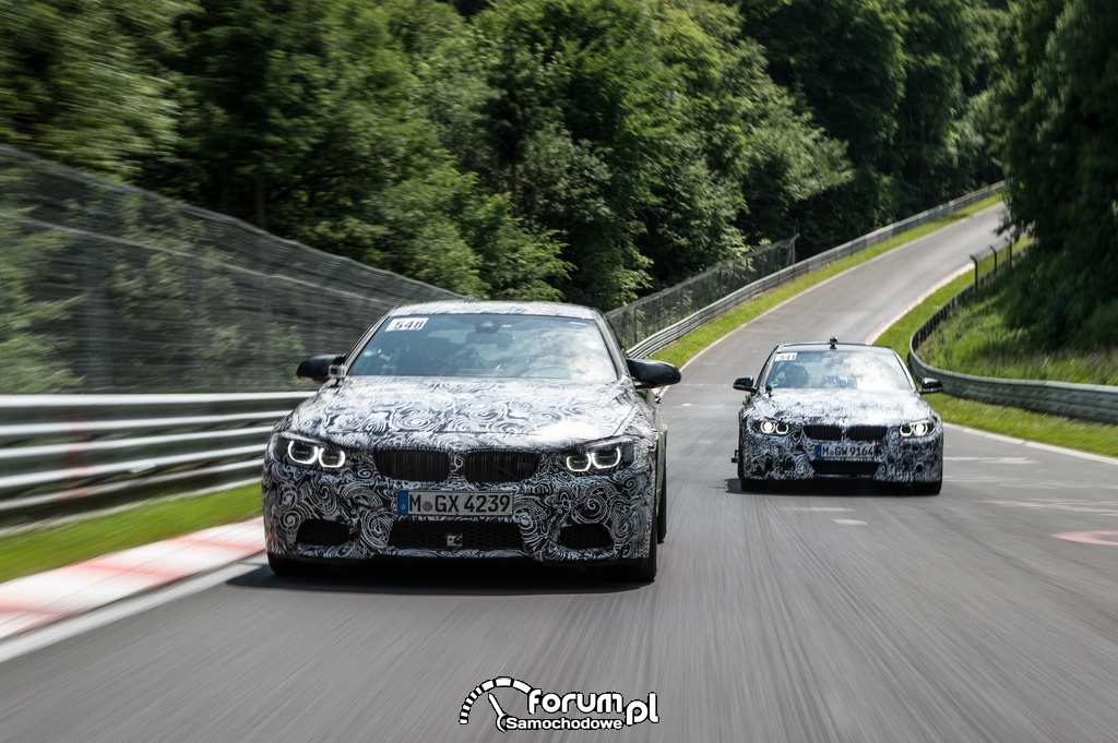 BMW M3 Limuzyna i BMW M4 Coupe, Test na torze wyścigowym na Nuerburgring Nordschleife