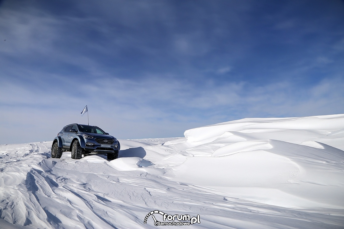 Hyundai Santa Fe, Arctic Trucks, góry ze śniegu