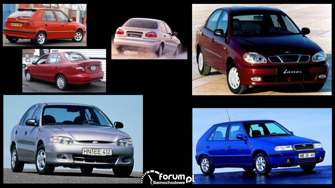 [B] Daewoo Lanos 1,5 / Hyundai Accent I 1,3 / Skoda Felicia 1,6