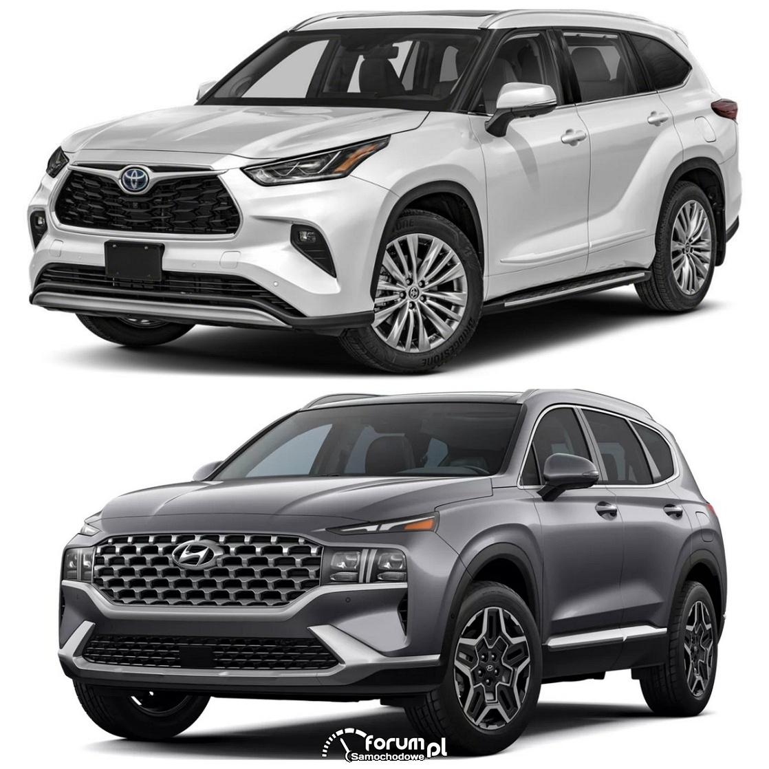 Toyota Highlander Hybrid vs Hyundai Santa Fe Hybrid