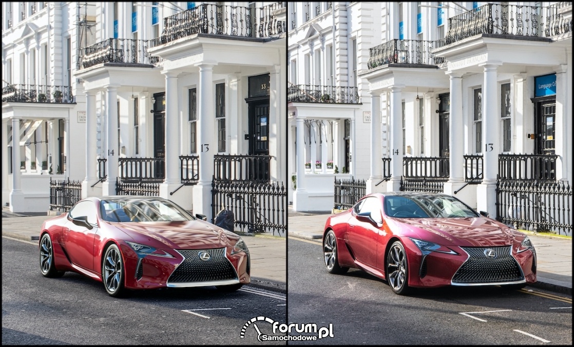 Lexus coupé LC 500, cromwell placet - świat realny vs. wirtualny