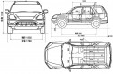 Honda CRV II wymiary