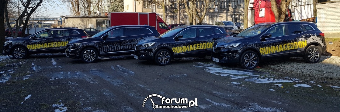 Runmageddon 2018 - organizatorzy będą jeździli Renault Kadjar i Koleos