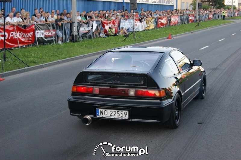 Honda CRX - wyścigi uliczne Olsztyn