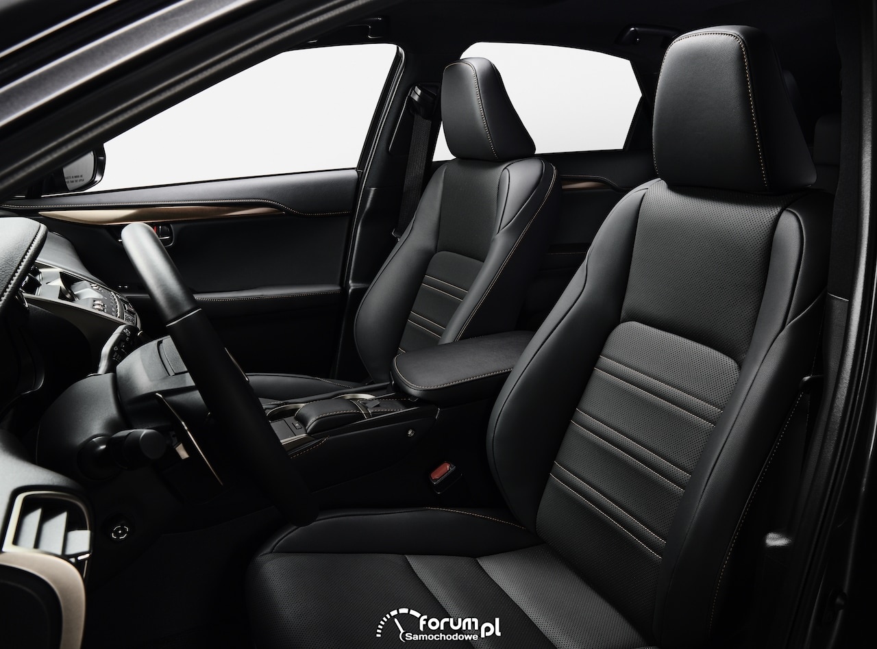 Lexus NX black, przednie fotele zdjęcie Galeria Lexus