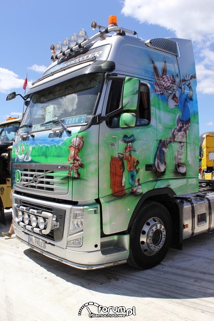 Aerografia - królik Bugs, Volvo FH