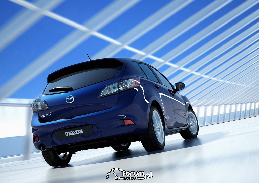 Mazda3 Facelift, Hatchback, tył, 2011