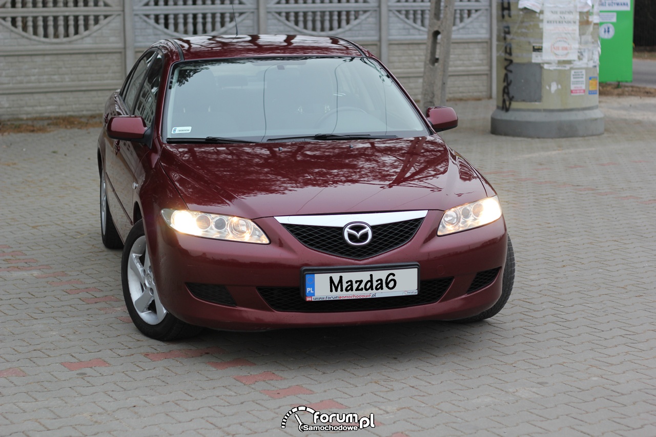 Mazda6, 2.0 diesel 136 KM, 2003 rok, przód zdjęcie