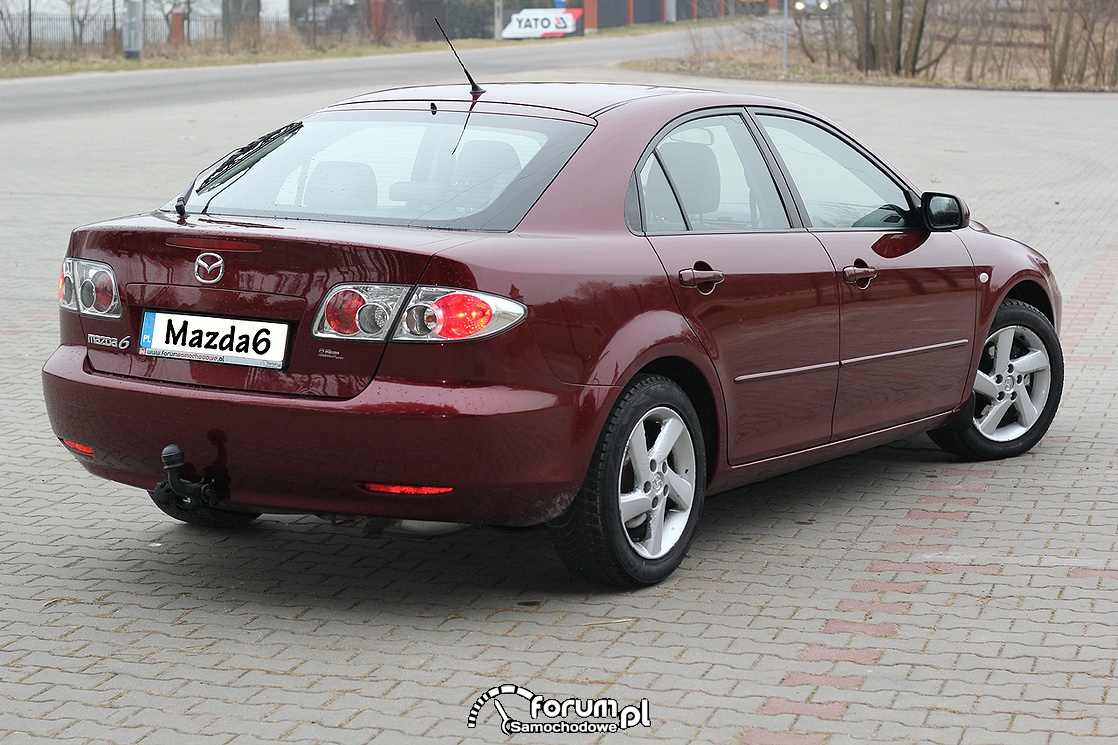 Mazda6, 2.0 diesel 136 KM, 2003 rok, tył zdjęcie Galeria