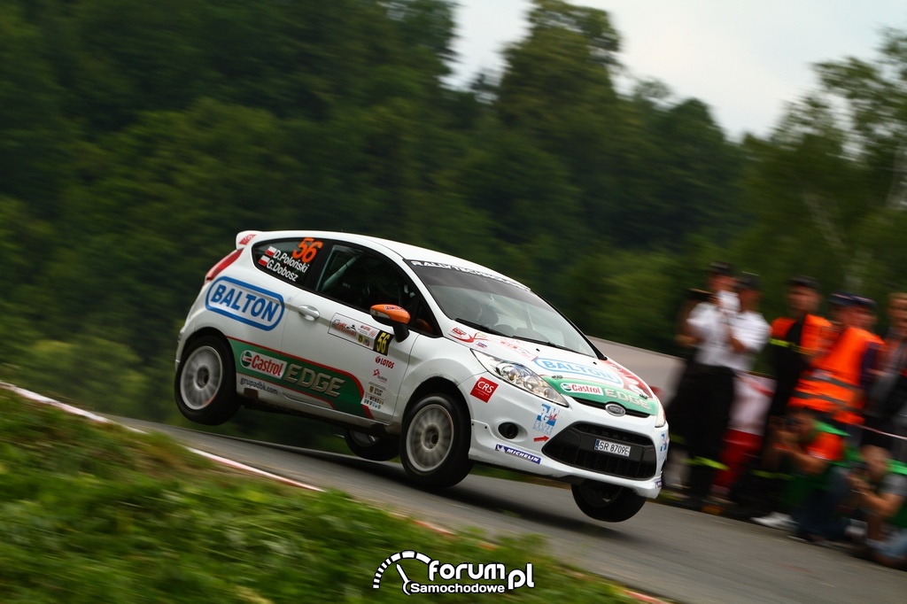 Dariusz Poloński i Grzegorz Dobosz, Ford Fiesta R2, Rajd Rzeszowski 2013