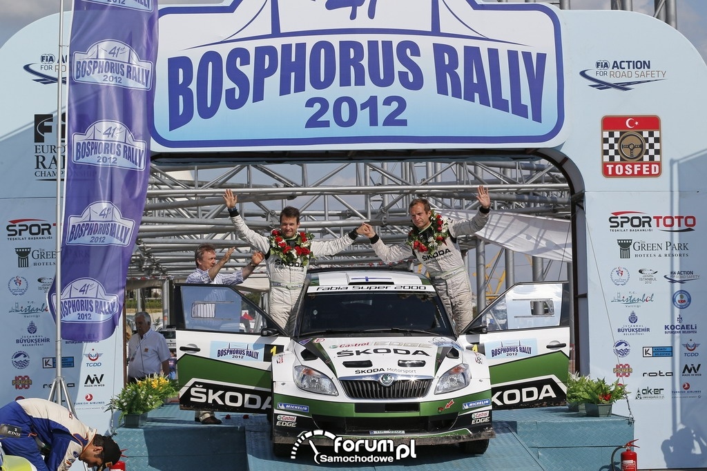 Juho Hänninen i Mikko Markkula - SKODA Motorsport, Fabia Super 2000, Bosphorus Rally