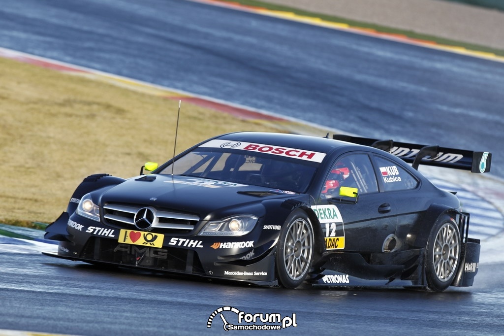 Mercedes AMG C-Coupe DTM testowany przez Roberta Kubicę