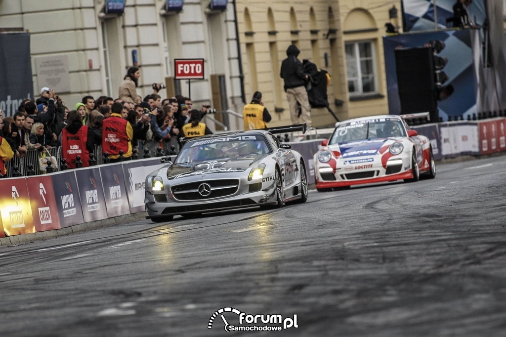 Mercedesa SLS AMG GT3, Porsche 911 GT3 Cup, VERVA Street Racing 2012