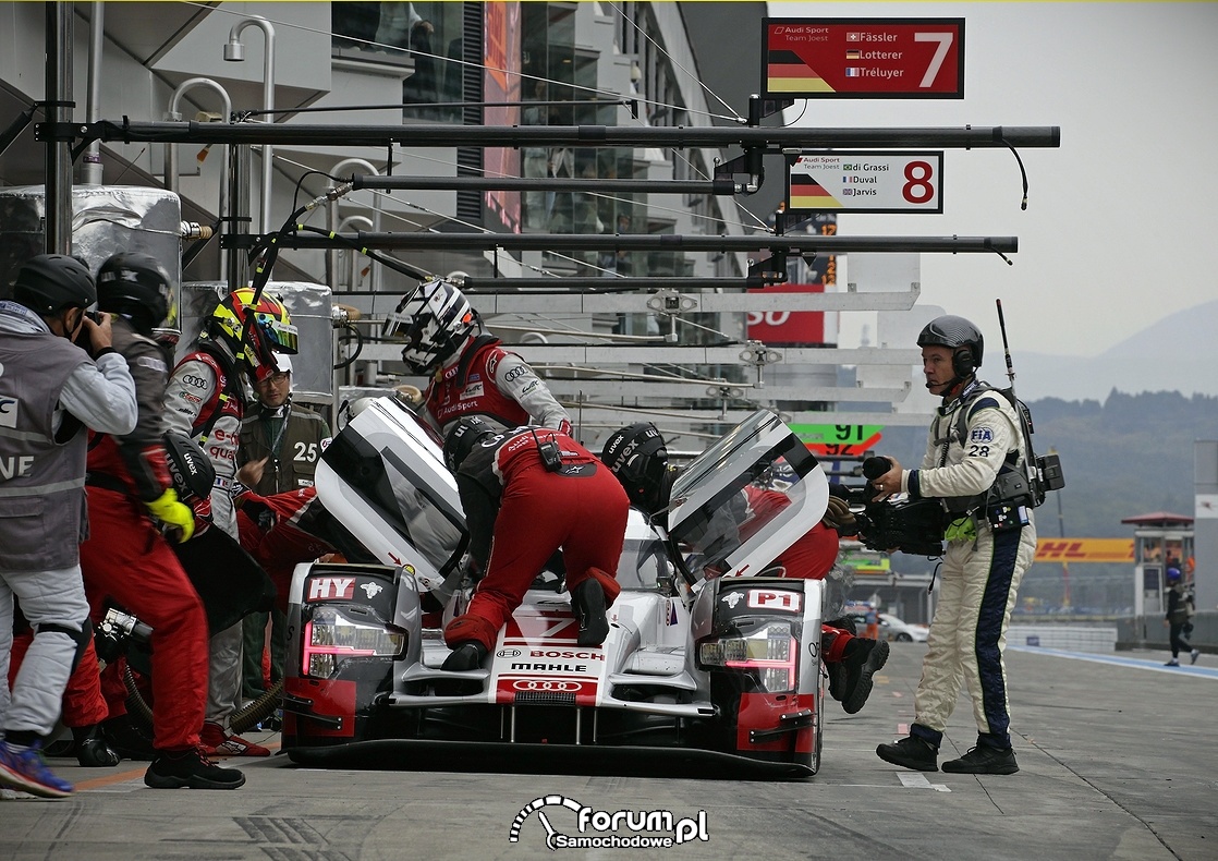 Pit Stop, Audi R18 e-tron quattro