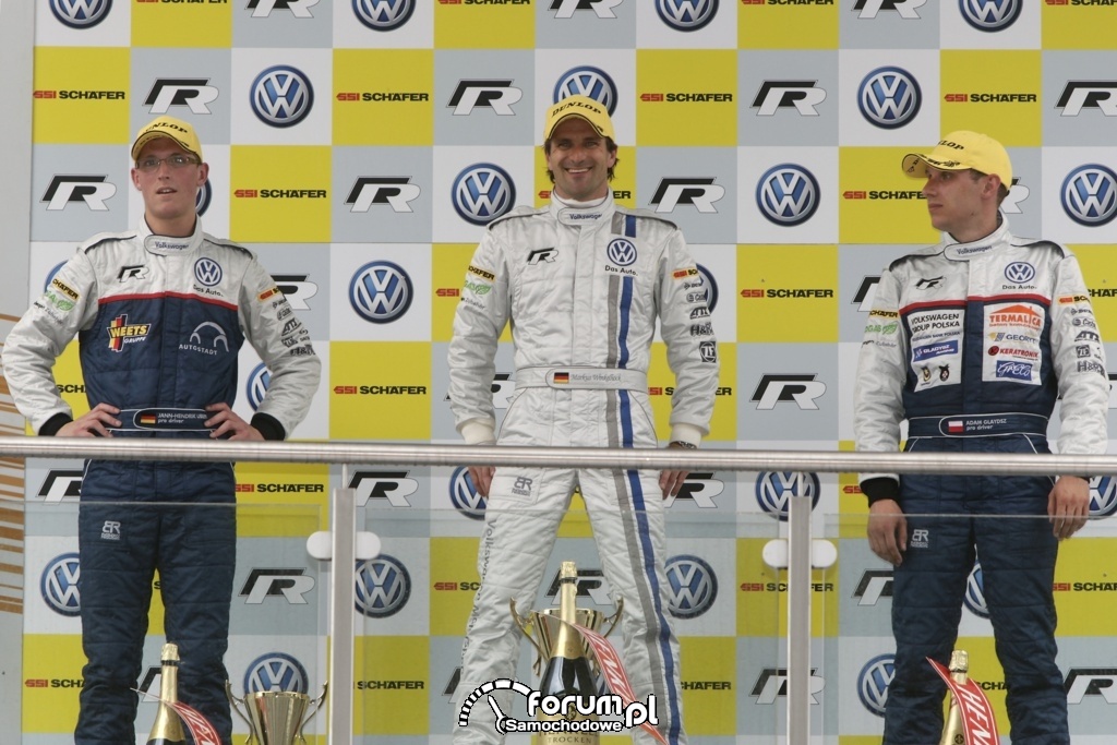 Puchar Scirocco R - Adam Gładysz na podium