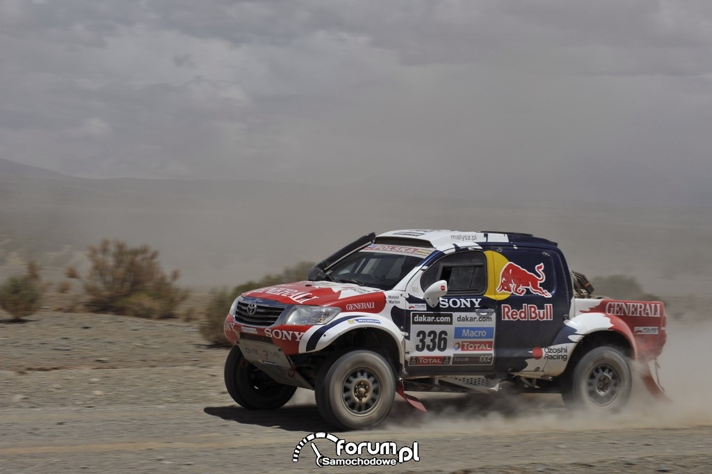 Toyota Hilux w Rajdzie Dakar 2013, zespół Małysz - Marton, 10