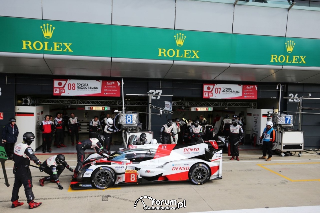 Toyota TS050 Hybrid 8, pitstop