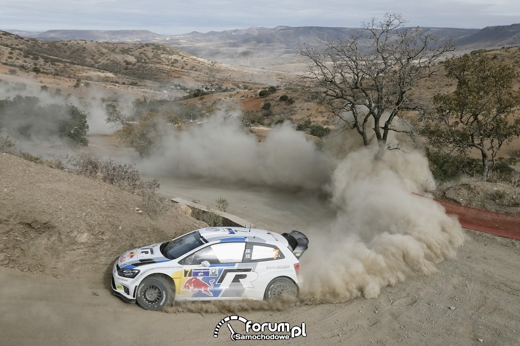 Volkswagen Polo R WRC, Rajd Meksyku, na zakręcie