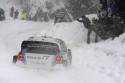 Volkswagen Polo R WRC, Rajd Monte Carlo 2014, ośnieżona droga