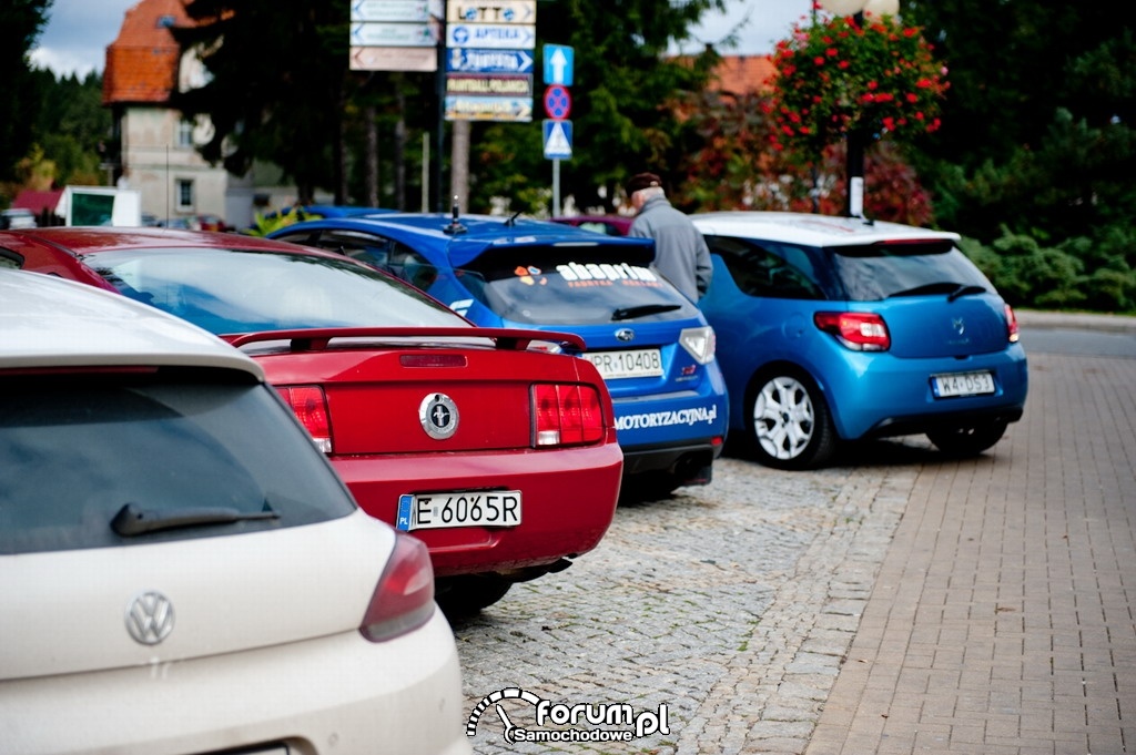 Zawodnicy na trasie - przerwa