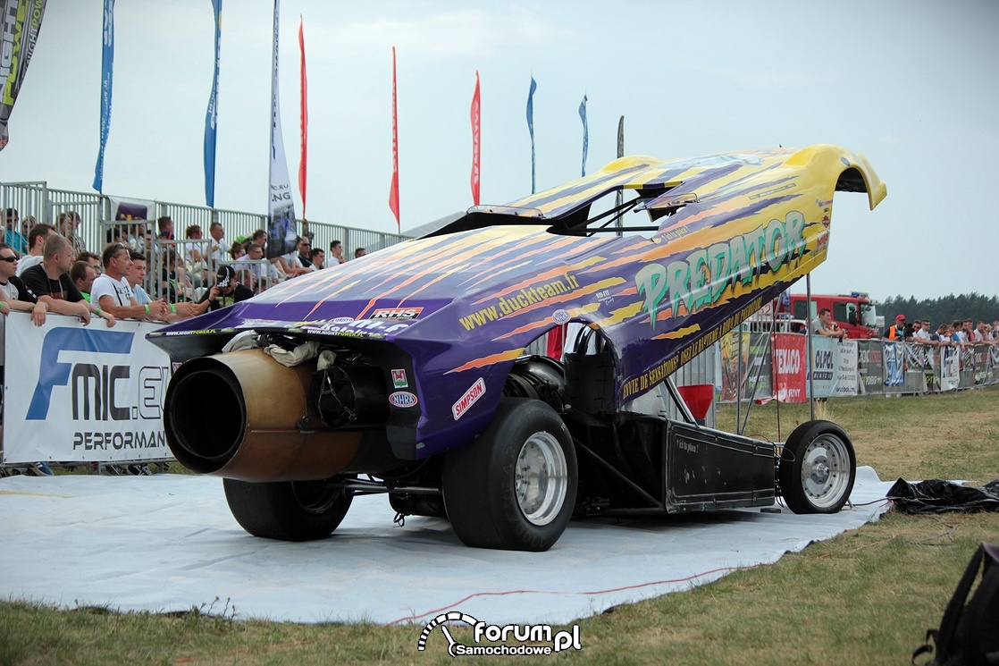 Dragster JET CAR Predator, silnik odrzutowy