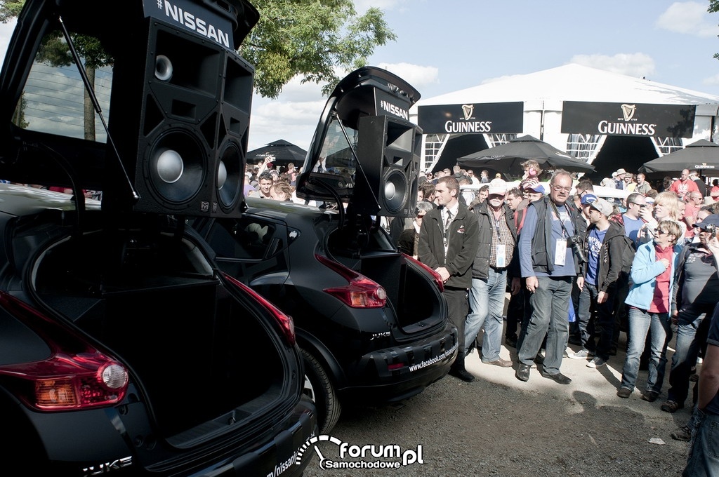 Nissan Juke Box, głośniki w bagażniku