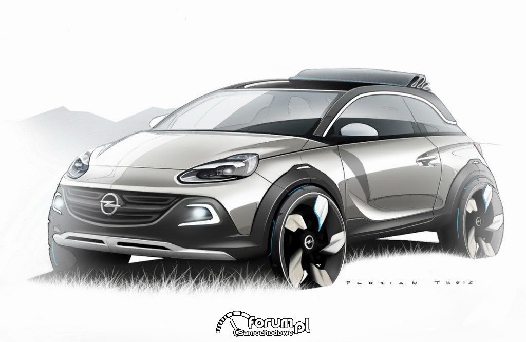 Koncepcyjny Opel ADAM ROCKS - miejski mini crossover