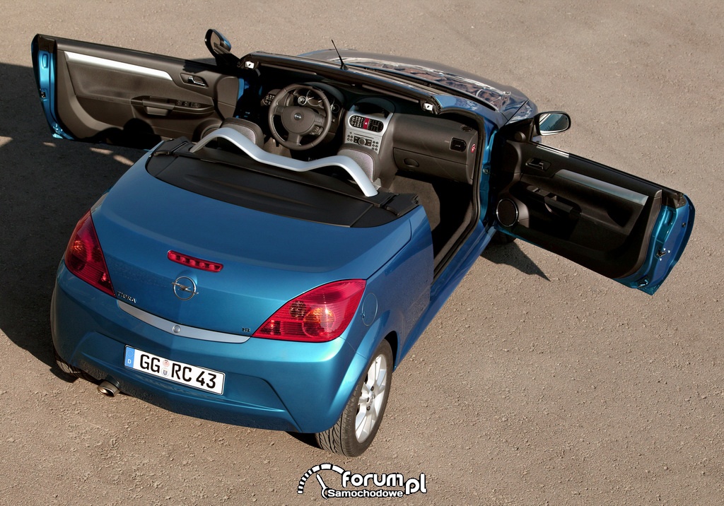 Opel Tigra TwinTop B, tył, widok z góry zdjęcie : Galeria Opel