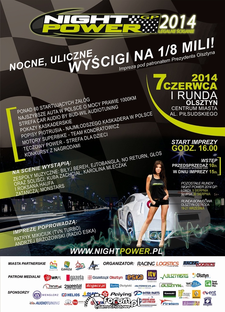 plakat Night Power 2014