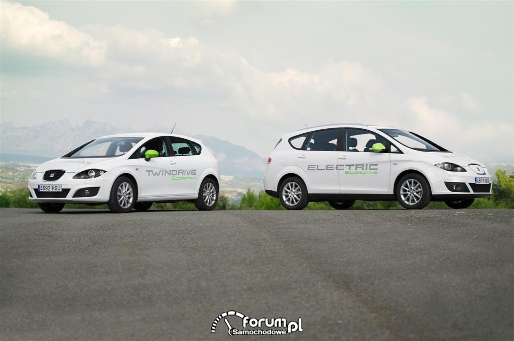 Seat Leon TwinDrive Ecomotive i Seat Altea XL Electric Ecomotive