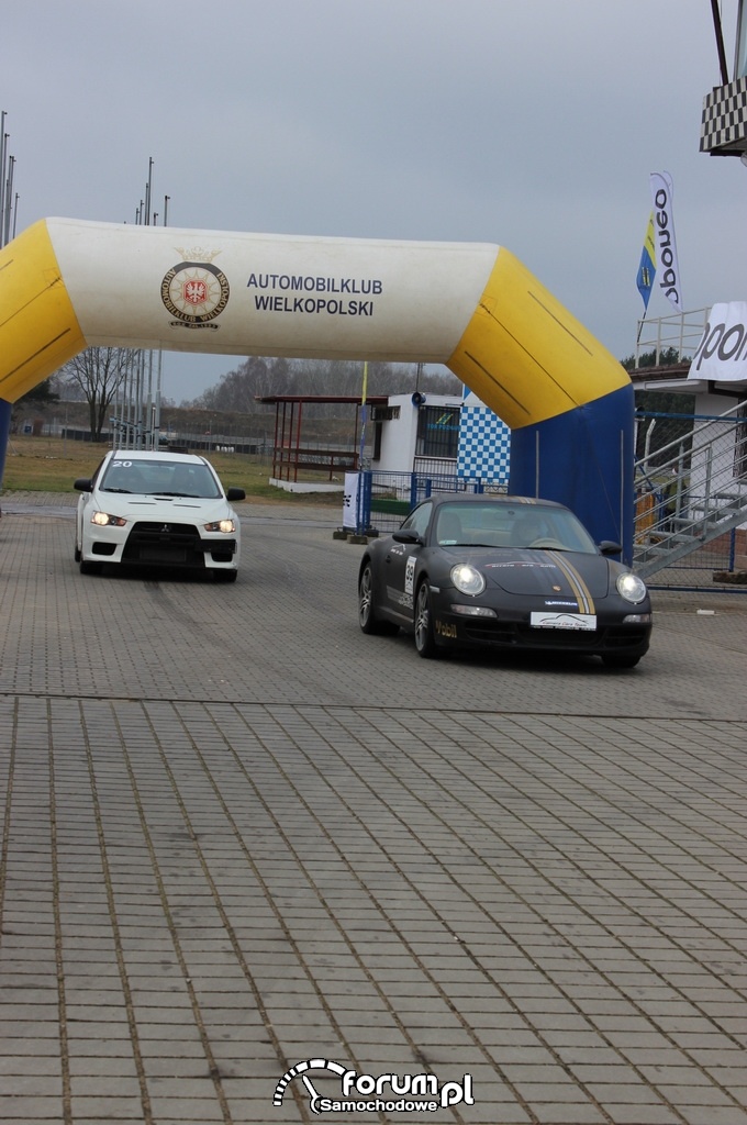 Track Day 23.03.2104, Porsche i Mitsubishi