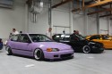 Honda Civic, fioletowy kolor, tuning