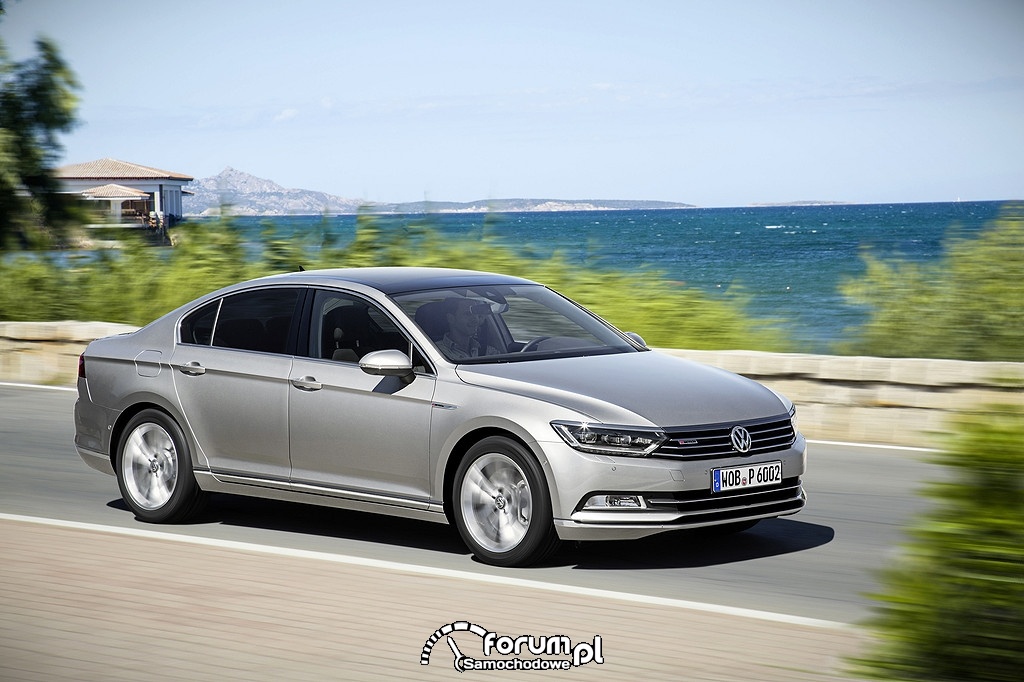 Volkswagen Passat B8 sedan, bok