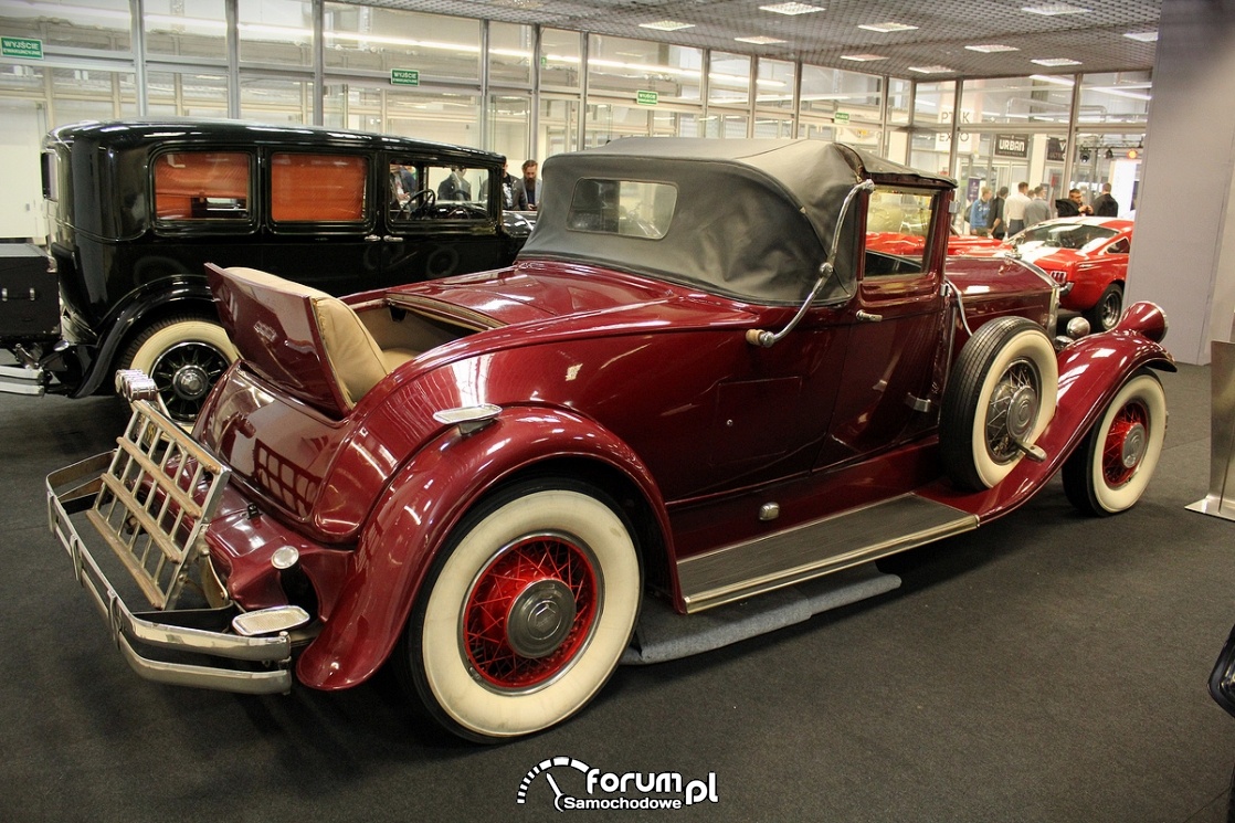 Pierce Arrow 143 Cabrio, 1929 rok, 125KM, bok