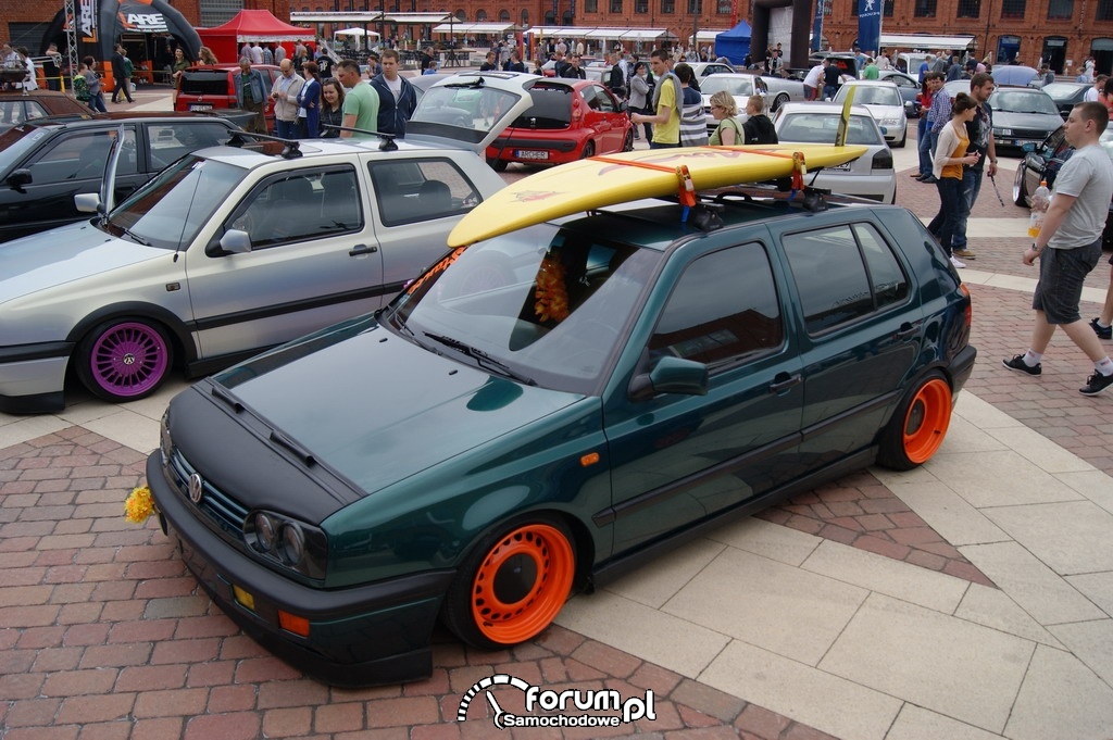 VW Golf III, samochód surfera