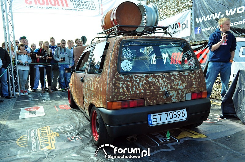 Fiat Cinquecento, rdza, tuning, tył