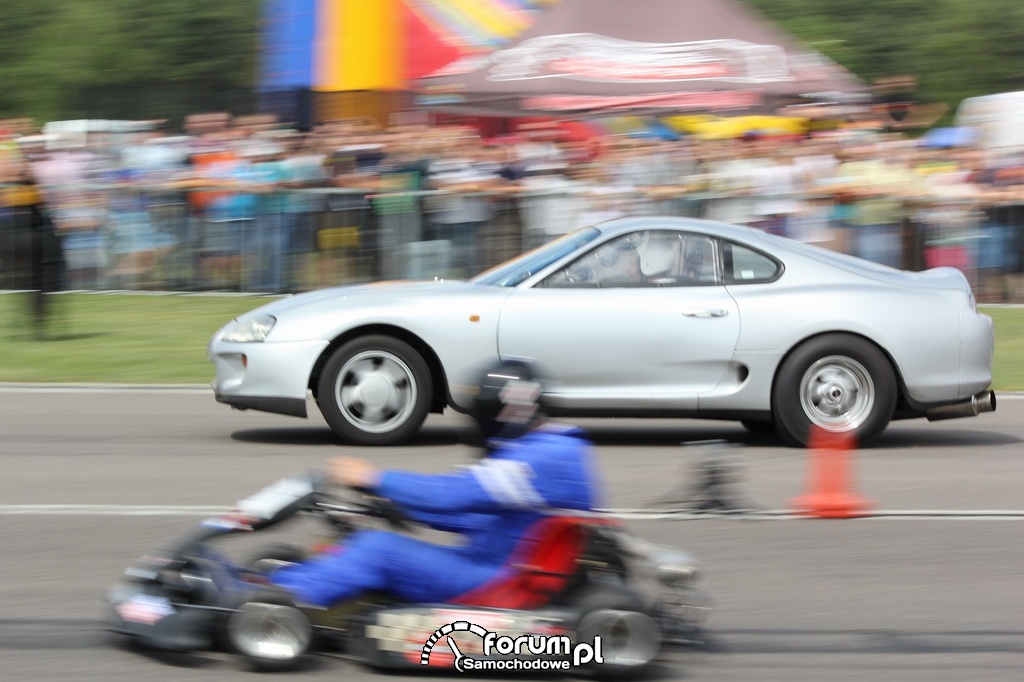 Toyota Supra vs Gokart