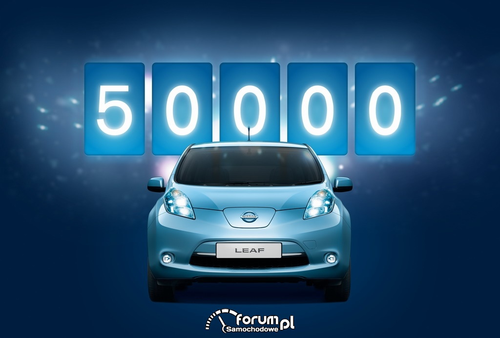 Nissan LEAF - 50000 sprzedanych egzemplarzy na całym świecie