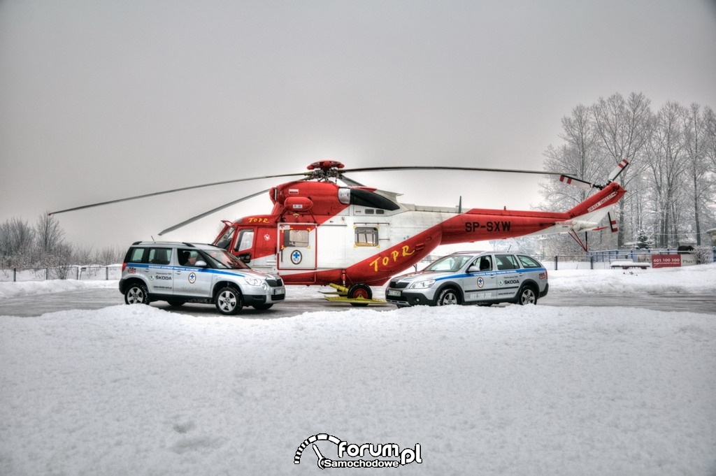 Skoda Yeti i Octavia Scout we flocie TOPR-u